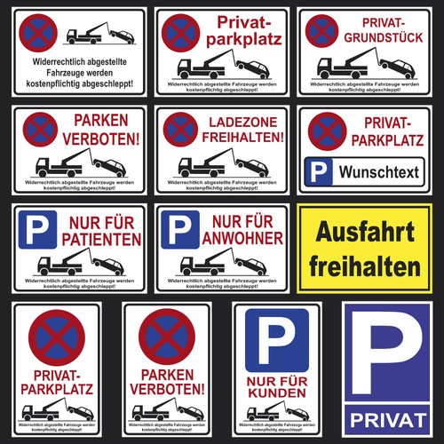 Parken verboten schild - parken,