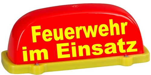 Dachschild feuerwehr - feuerwehr, im