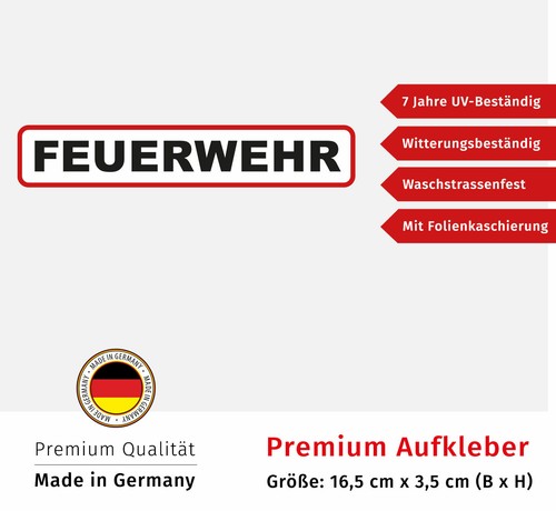 Premium aufkleber feuerwehr - aufkleber,