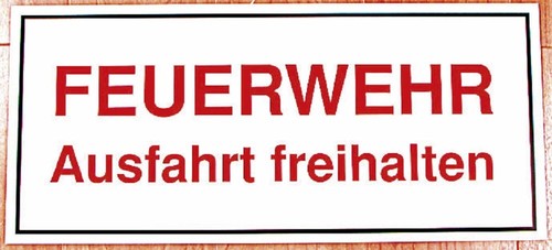 Schild kunststoffschild - schild,