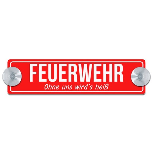Feuerwehr graviertes schild - feuerwehr,