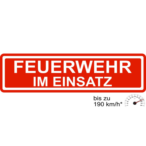 Magnetschild feuerwehr - magnetschild, im