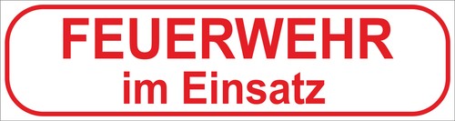 Magnetschild feuerwehr im - magnetschild, "feuerwehr