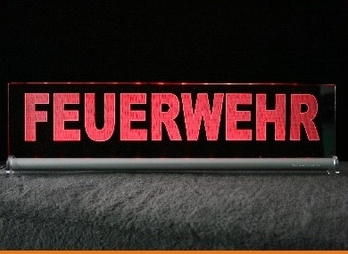 Led feuerwehr leuchtschild - feuerwehr,