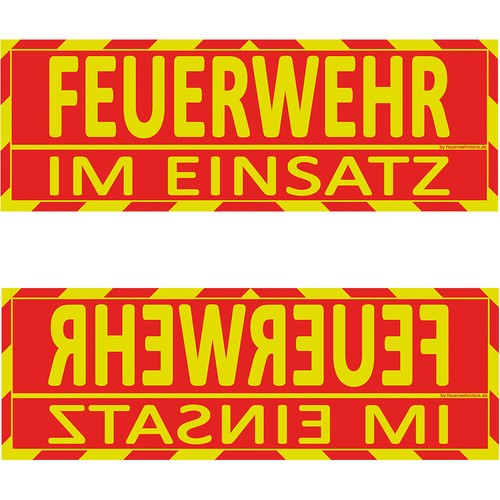 Feuerwehr einsatz sonnenblende - feuerwehr,
