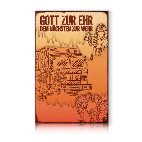 Alu schild retro - retro, 30x20cm