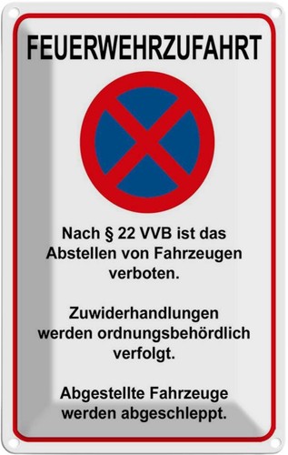 Blechschild 30x20 - , cm