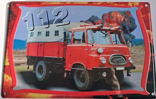 Feuerwehr blechschild lo - feuerwehr,,