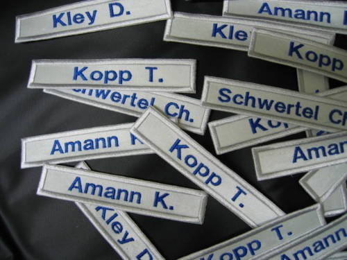 Namensschild silber - 1,