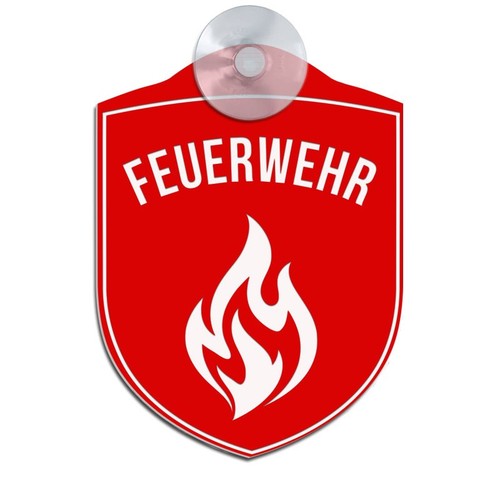 Feuerwehr mit flamme - mit,