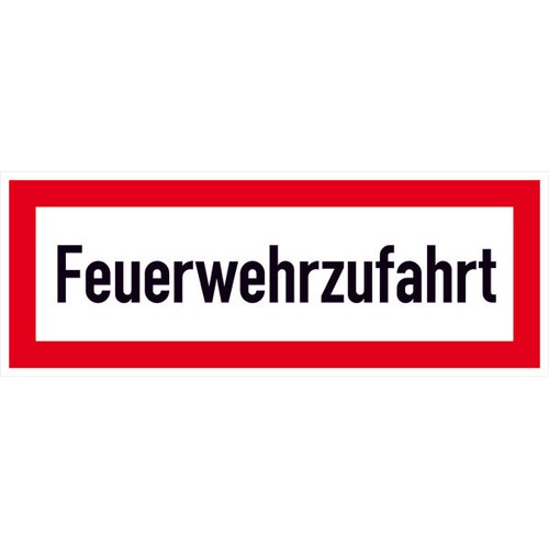 Feuerwehrzufahrt schild din - feuerwehrzufahrt,