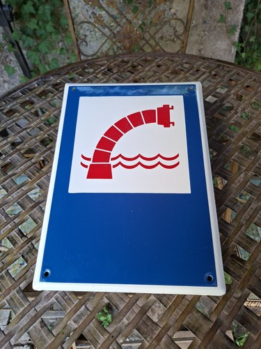 Altes emailschild feuerwehr - altes,