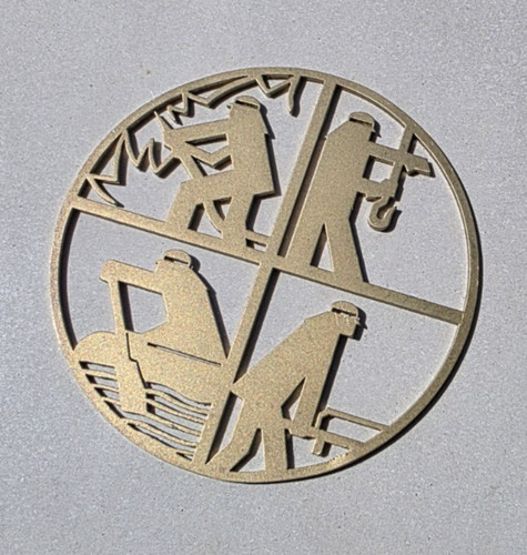 Feuerwehr messingschild baden - messingschild,