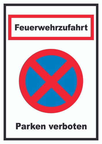Feuerwehrzufahrt parken - feuerwehrzufahrt,