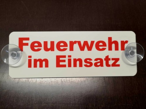 Feuerwehrschild feuerwehr - feuerwehrschild, im