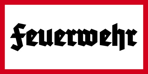 Retro blechschild feuerwehr - retro,