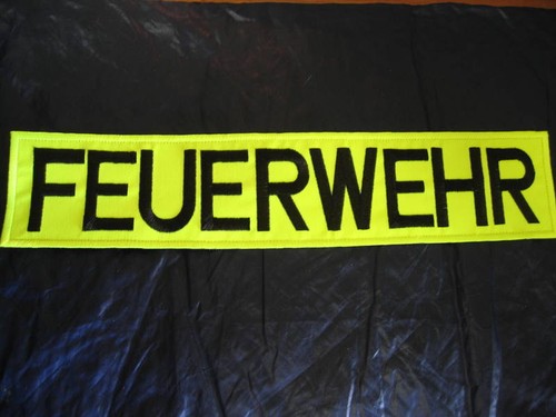Feuerwehr rückenschild - feuerwehr,